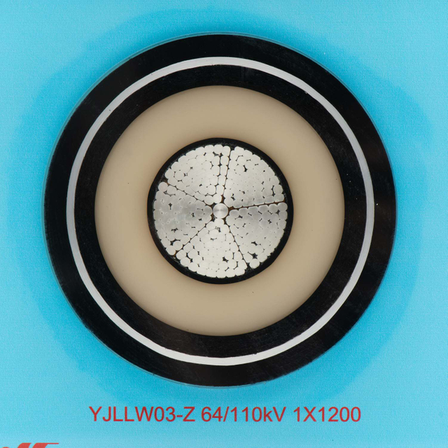 XLPE绝缘铝制导体，带有铜线，用于防水地下电源线