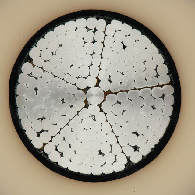 XLPE绝缘铝制导体，带有铜线，用于防水地下电源线