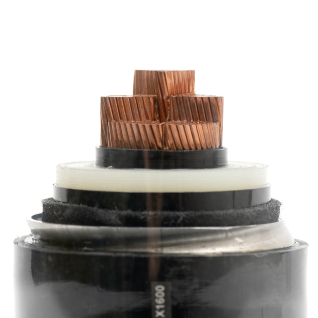 高压XLPE绝缘电源电缆，带有铝瓦楞鞘，以提高传输效率