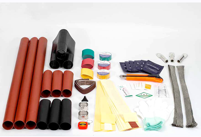 电源电缆的热收缩电缆终止