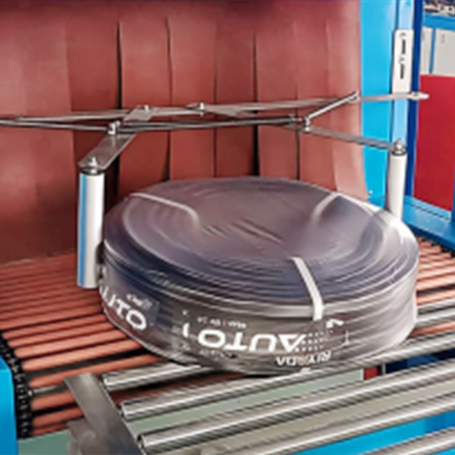 ZX-3000自动盘绕/腰带/收缩包装机，500台/小时，不锈钢框架，具有物联网