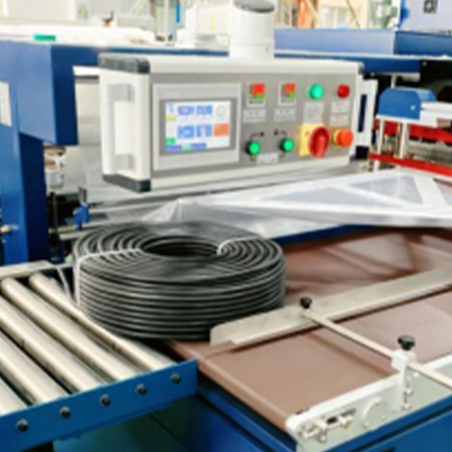 ZX-3000自动盘绕/腰带/收缩包装机，500台/小时，不锈钢框架，具有物联网